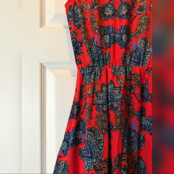 Collective Concepts red paisley dress - Picture 2 of 4